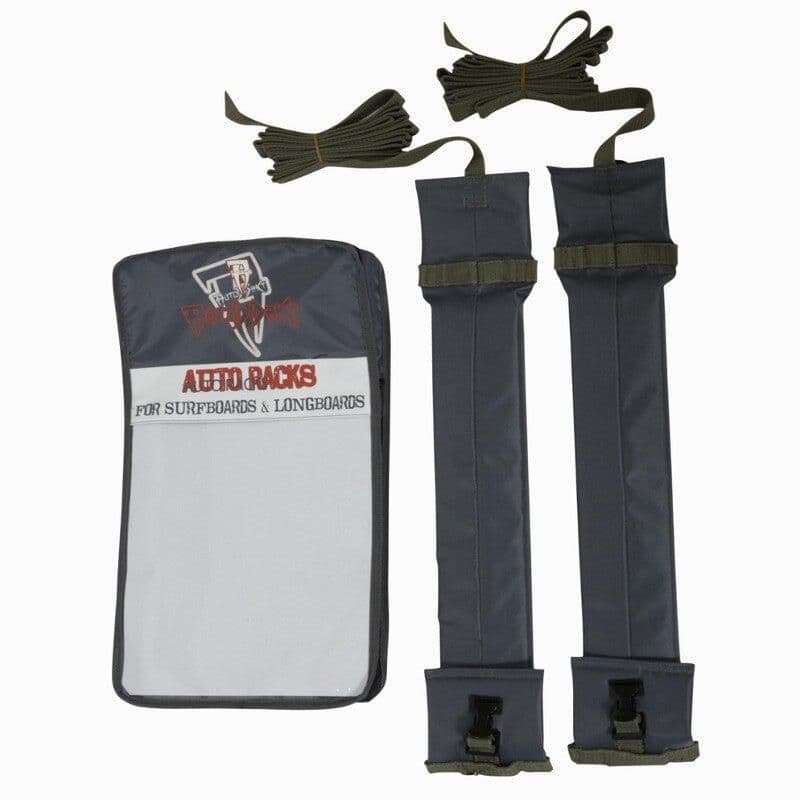 Soft roof rack pads for surfboards